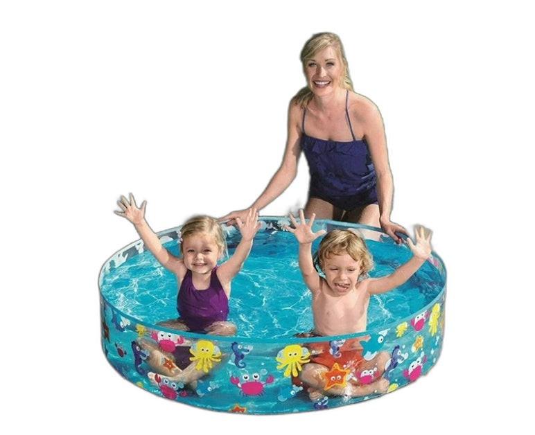 H2Ogo! Bestway Fill 'N Fun Sparkling Sea Pool Ages 2+ 1.22M X 25Cm NEW