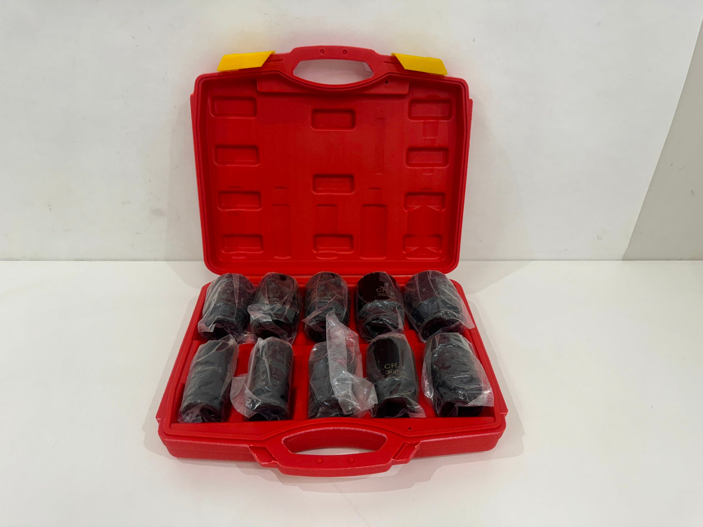 10Pce 3/4" Drive Deep Impact Socket Set Cr-V Steel(22-41Mm) In Carry Case NEW