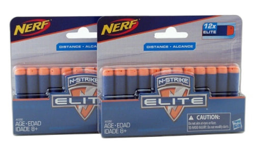 Nerf Nerf N-Strike Elite Dart Refill 2 X 12 Packets (24 In Total) NEW