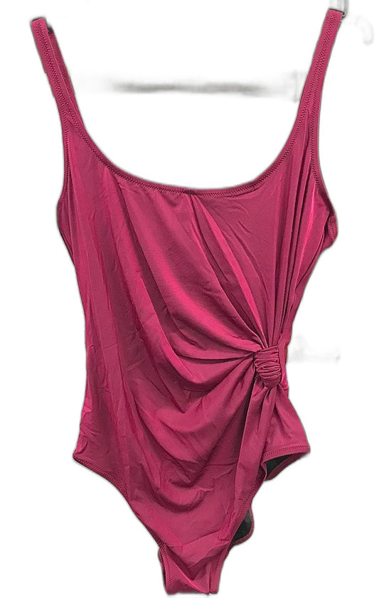 Faber Baden 1 Piece Underwire Bra Swim Suit Red Ladies Sz Us 14 NEW