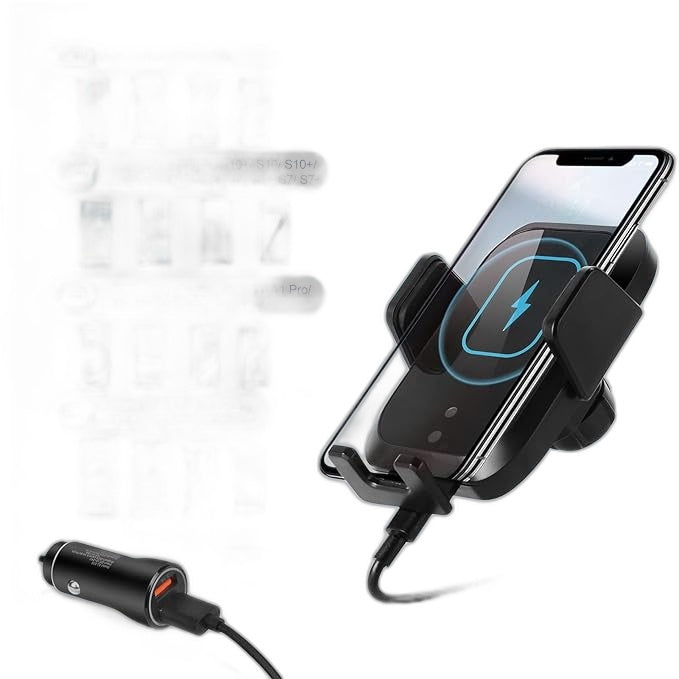 Accloo Automatic Wireless 15W Charger Car Vent Phone Mount NEW