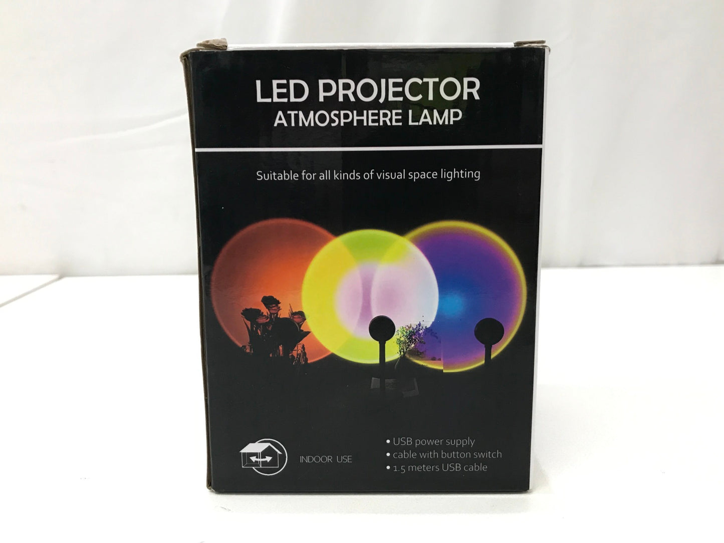 Led Projector Atmosphere Ambience Lamp Usb Connection Rainbow Colour NEW