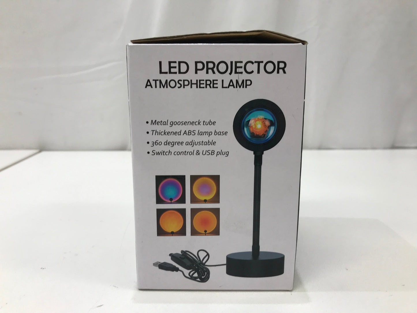 Led Projector Atmosphere Ambience Lamp Usb Connection Sunset Red NEW