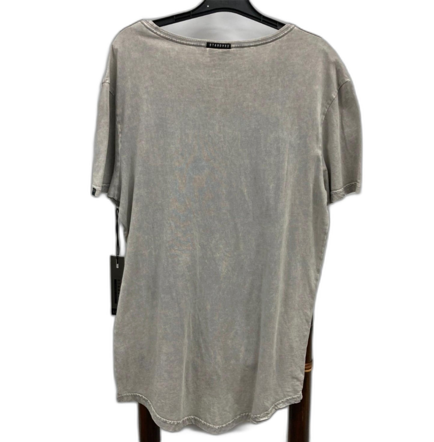 Standard Spire Ss Tee Ash Acid S/Sleeve Long Tee Grey Mens Sz M NEW