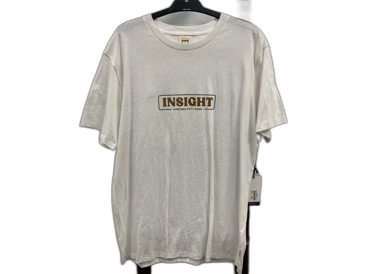 Insight Nonsense 1959 Logo T-Shirt White S/Sleeve Mens Sz L NEW