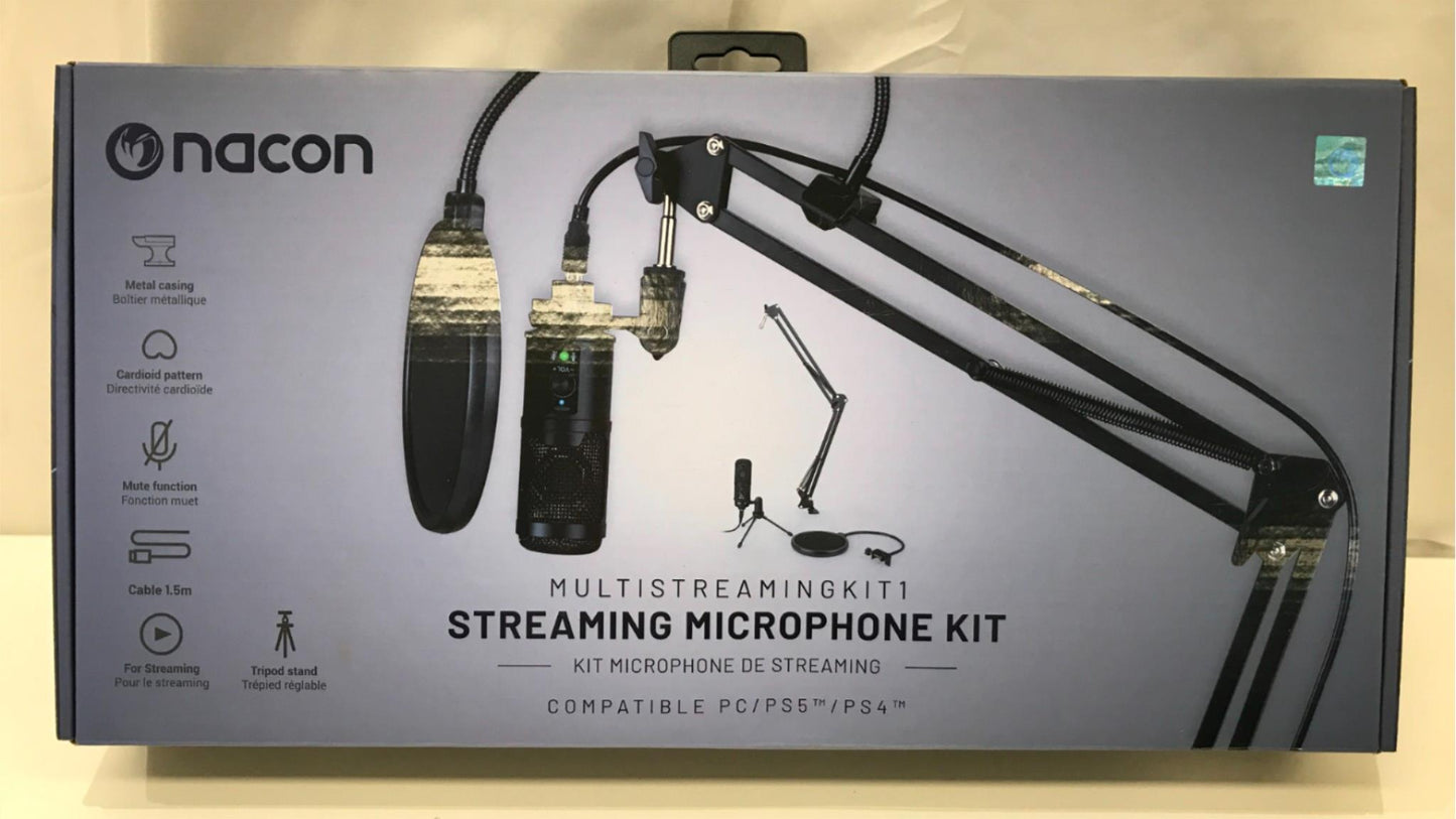 Nacon Multi Streaming Studio Kit 1 W/ Microphone, Articulated Arm NEW