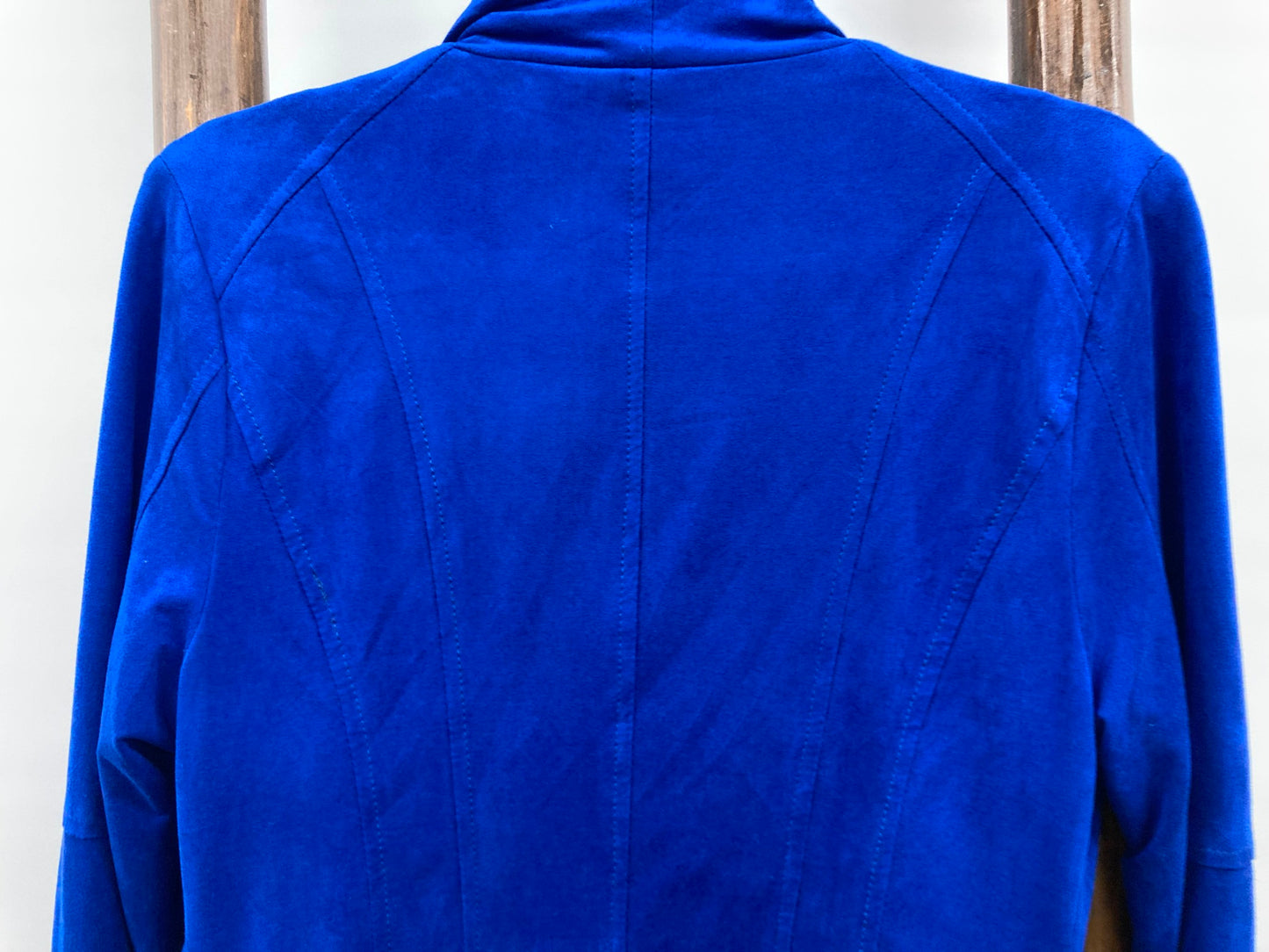 Pilgrim Side Zip Waterfall Style Soft Jacket Cobalt Blue Ladies Sz6