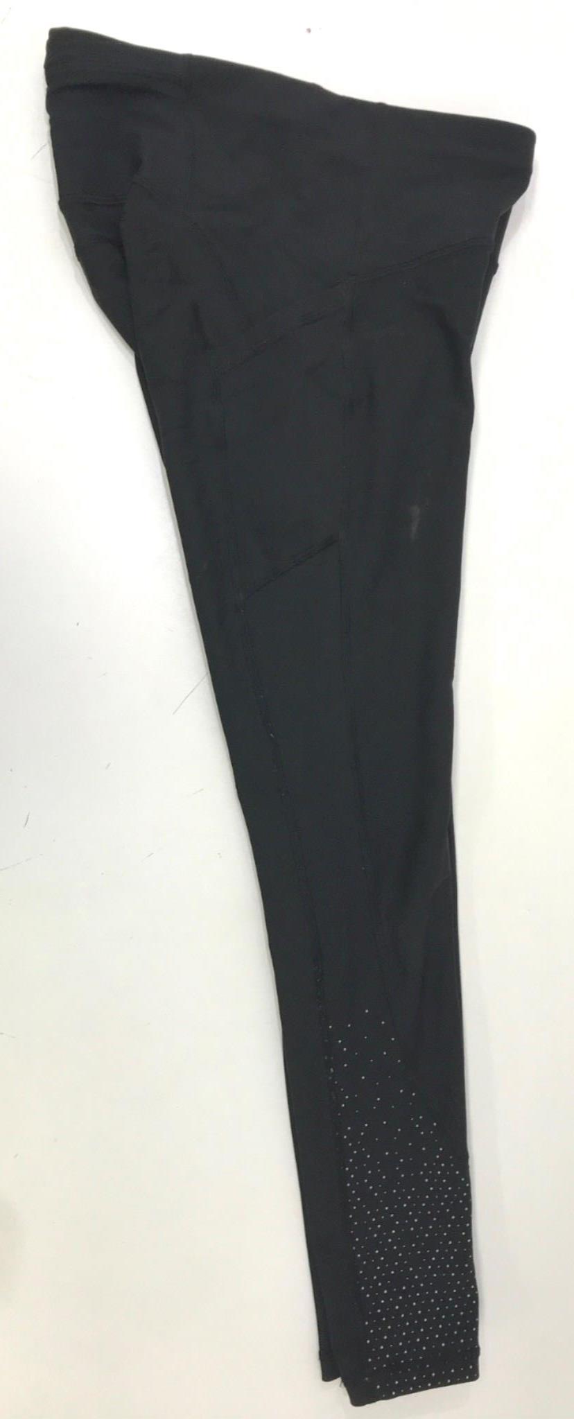 Lululemon Activewear Black Dotted High-Rise Stretch Leggings Ladies Size 4 Xs