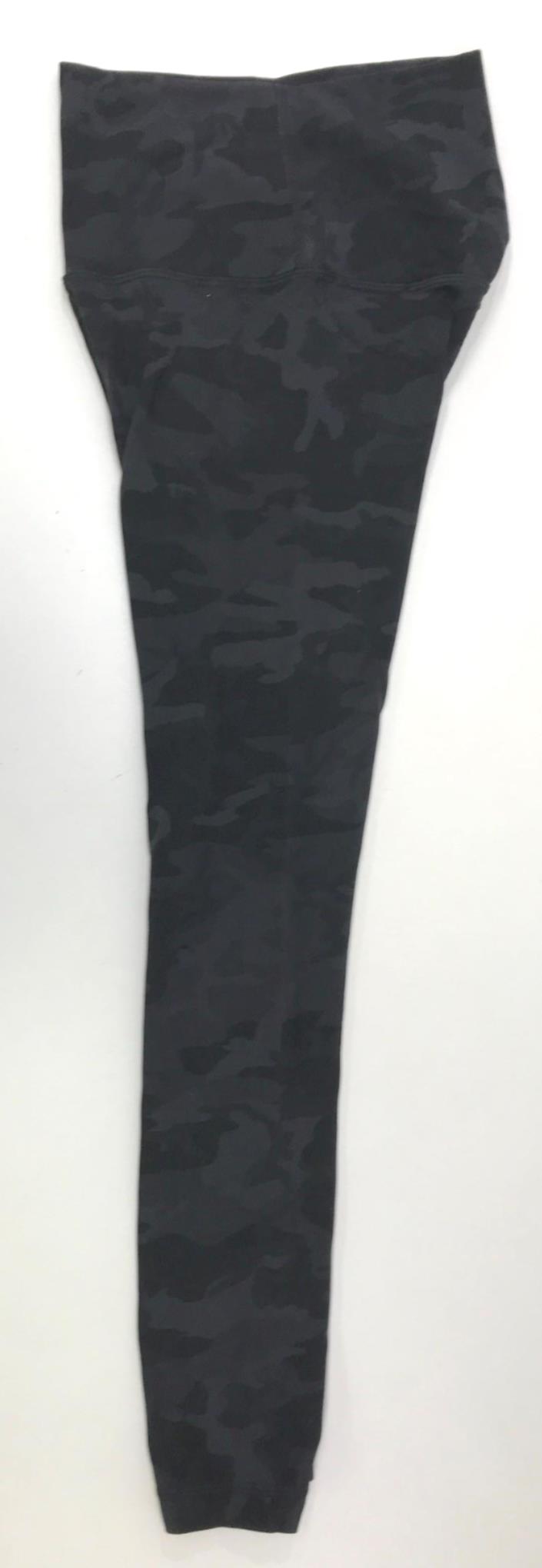 Lululemon Activewear Black Camo High-Rise Soft Leggings Ladies Xxs Size 2