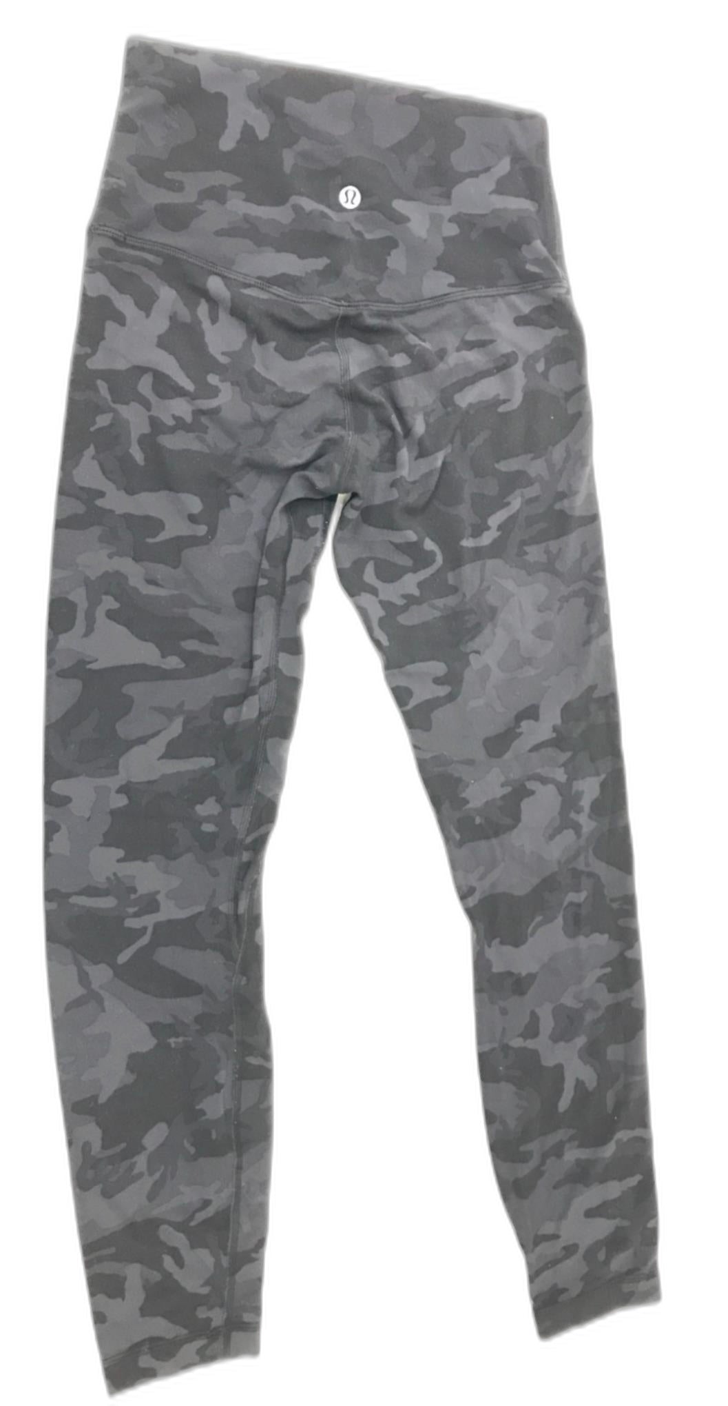 Lululemon Activewear High-Rise Soft Leggings Black Camo Ladies Sz 2 Xxs