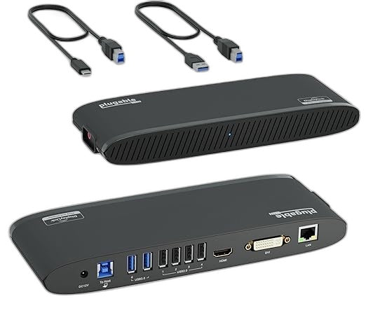 Plugable Usb 3.0 Dual Monitor Horizontal Docking Station Ud-3900H NEW