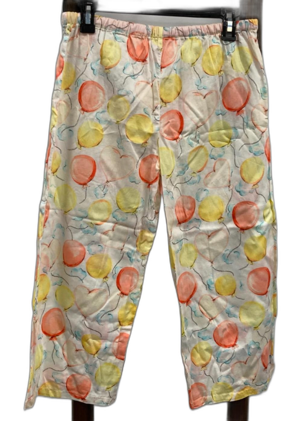 Peter Alexander Balloon Pattern Sleep Pants Yellow Ladies Sz S NEW