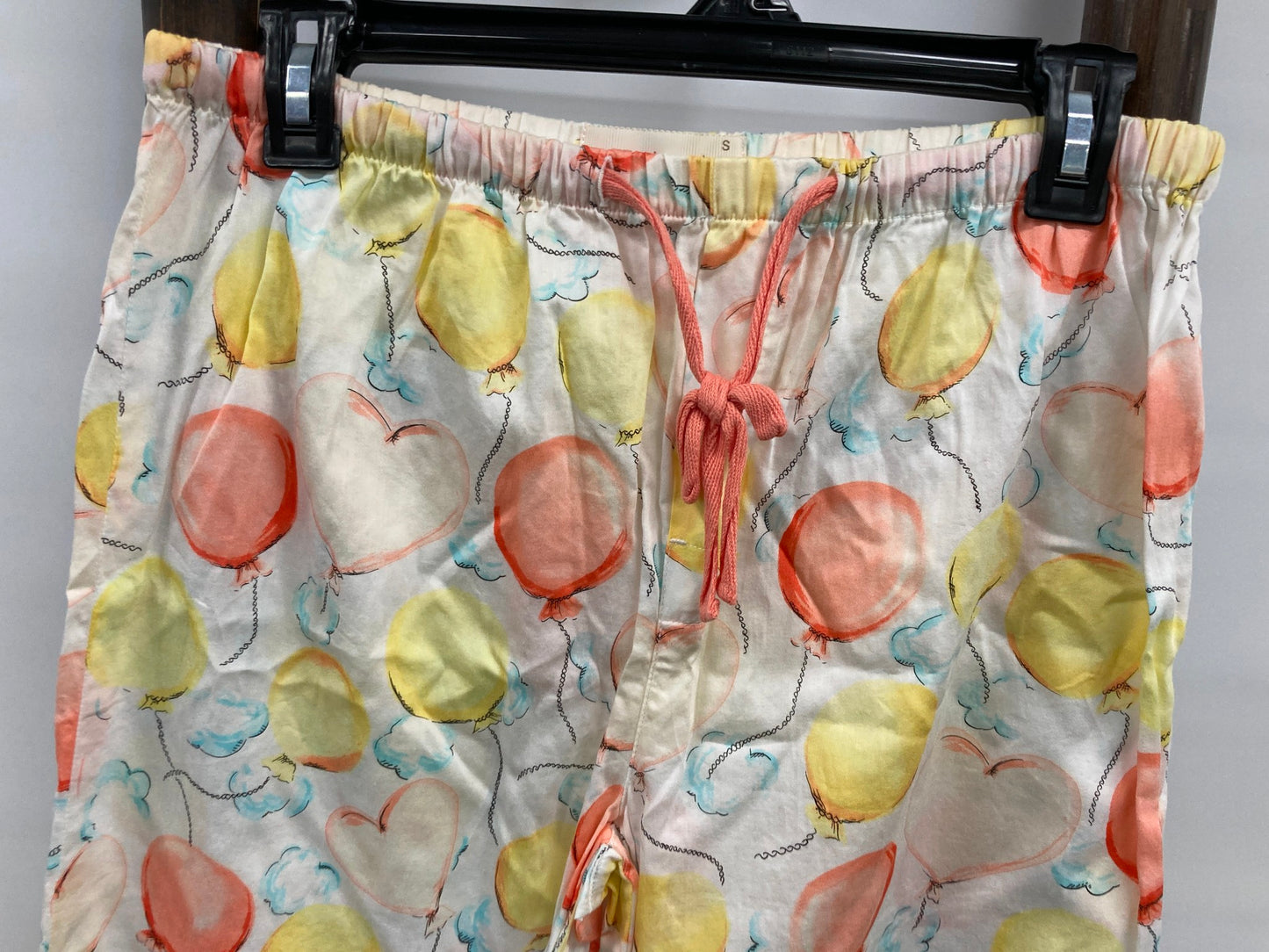 Peter Alexander Balloon Pattern Sleep Pants Yellow Ladies Sz S NEW