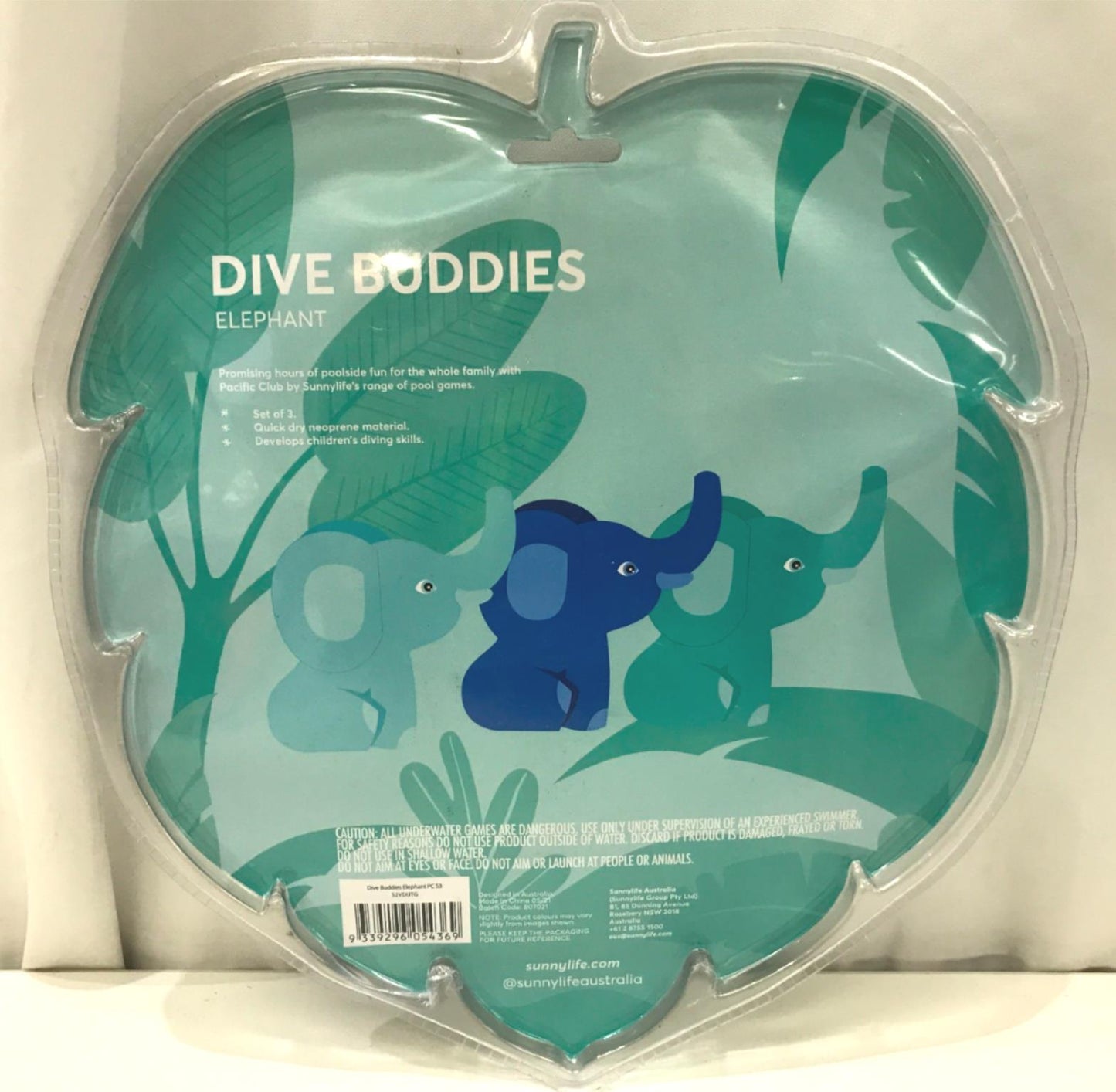 Pacific Club Dive Buddies Mermaid & Elephant Bundle Ages 6+ Years NEW