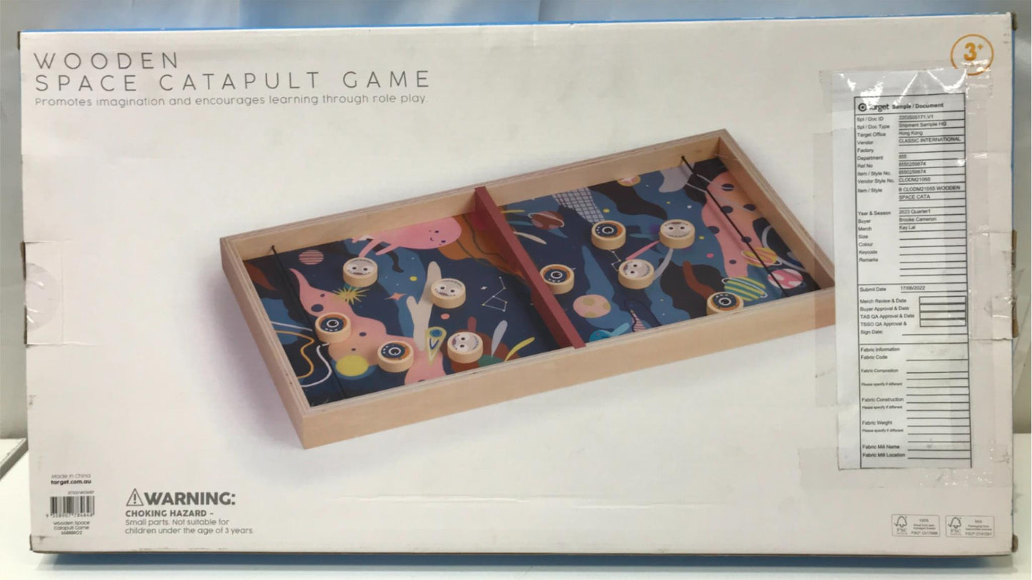 Target Wooden Space Catapult Game Aliens Playset Ages 3+ Years NEW