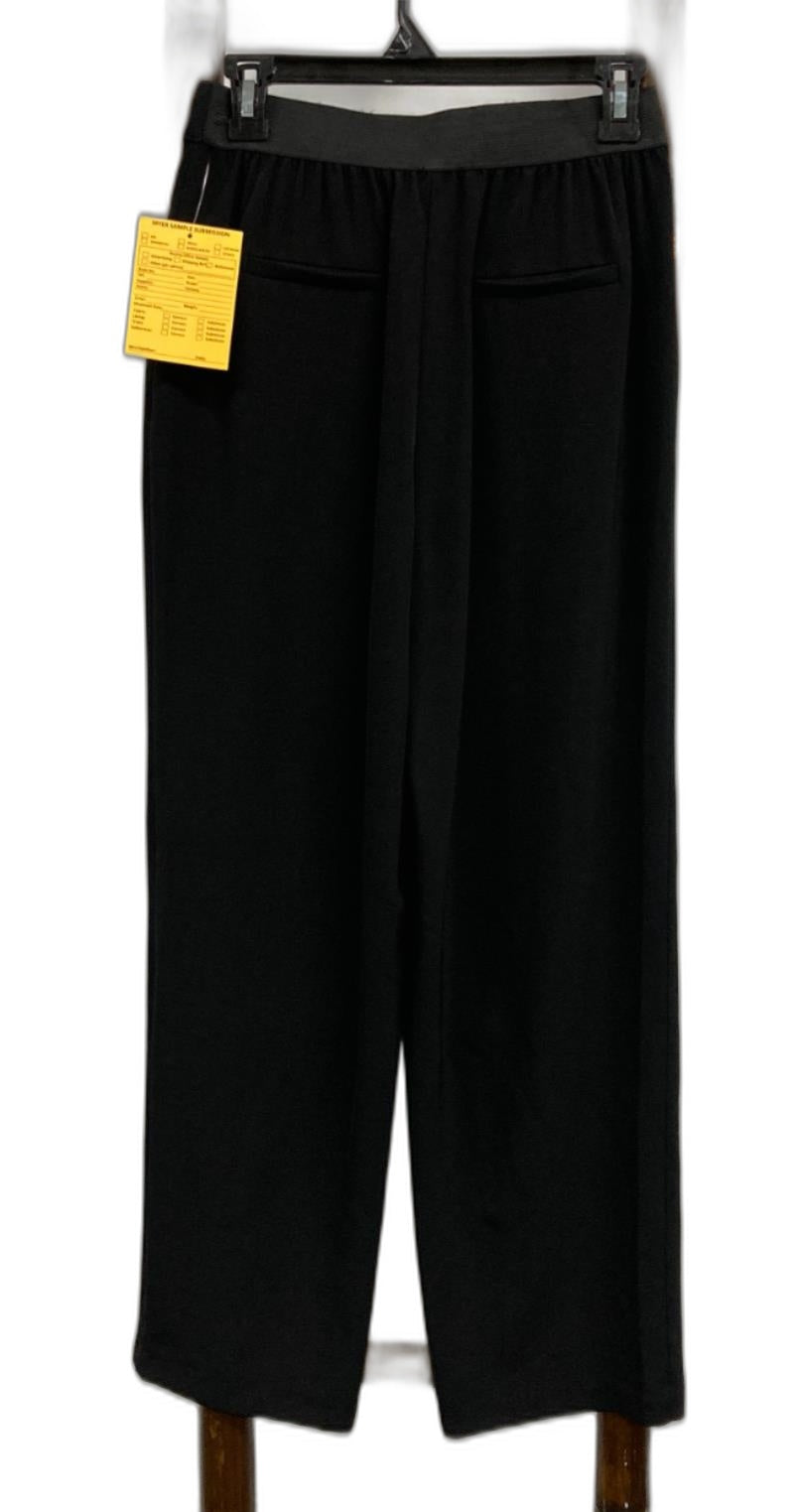 Piper Elastic Waist, Wide Leg Black Dress Pants Ladies Sz 8 *Ex-Displ NEW