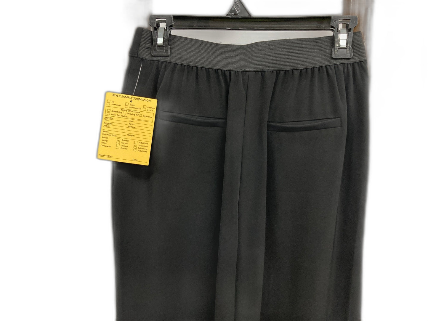 Piper Elastic Waist, Wide Leg Black Dress Pants Ladies Sz 8 *Ex-Displ NEW