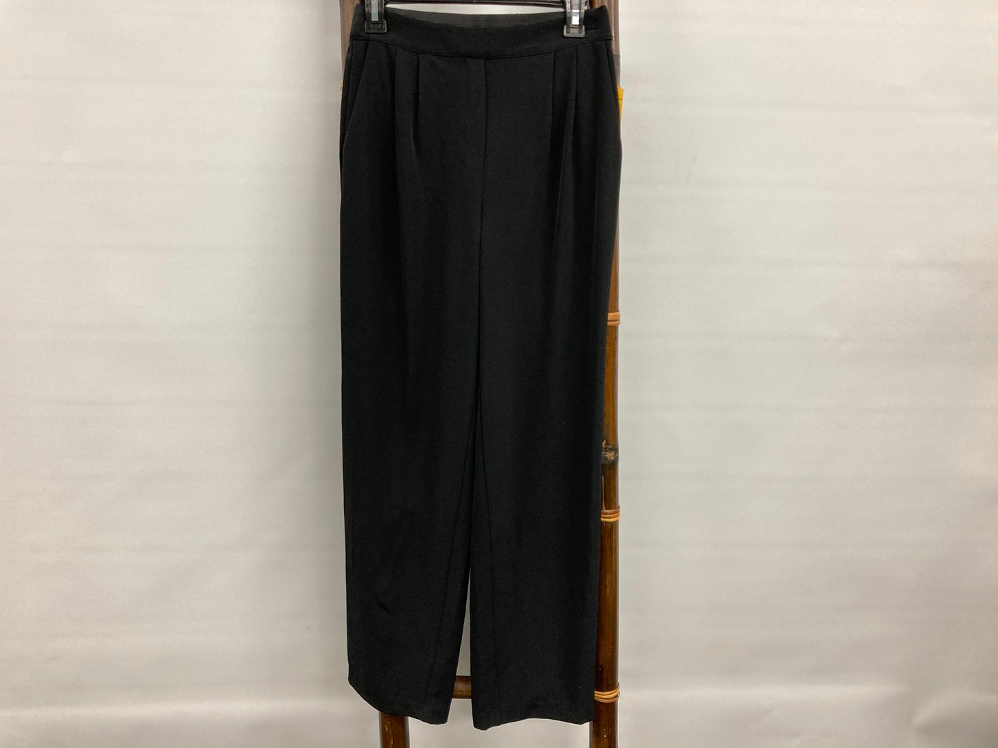 Piper Elastic Waist, Wide Leg Black Dress Pants Ladies Sz 8 *Ex-Displ NEW