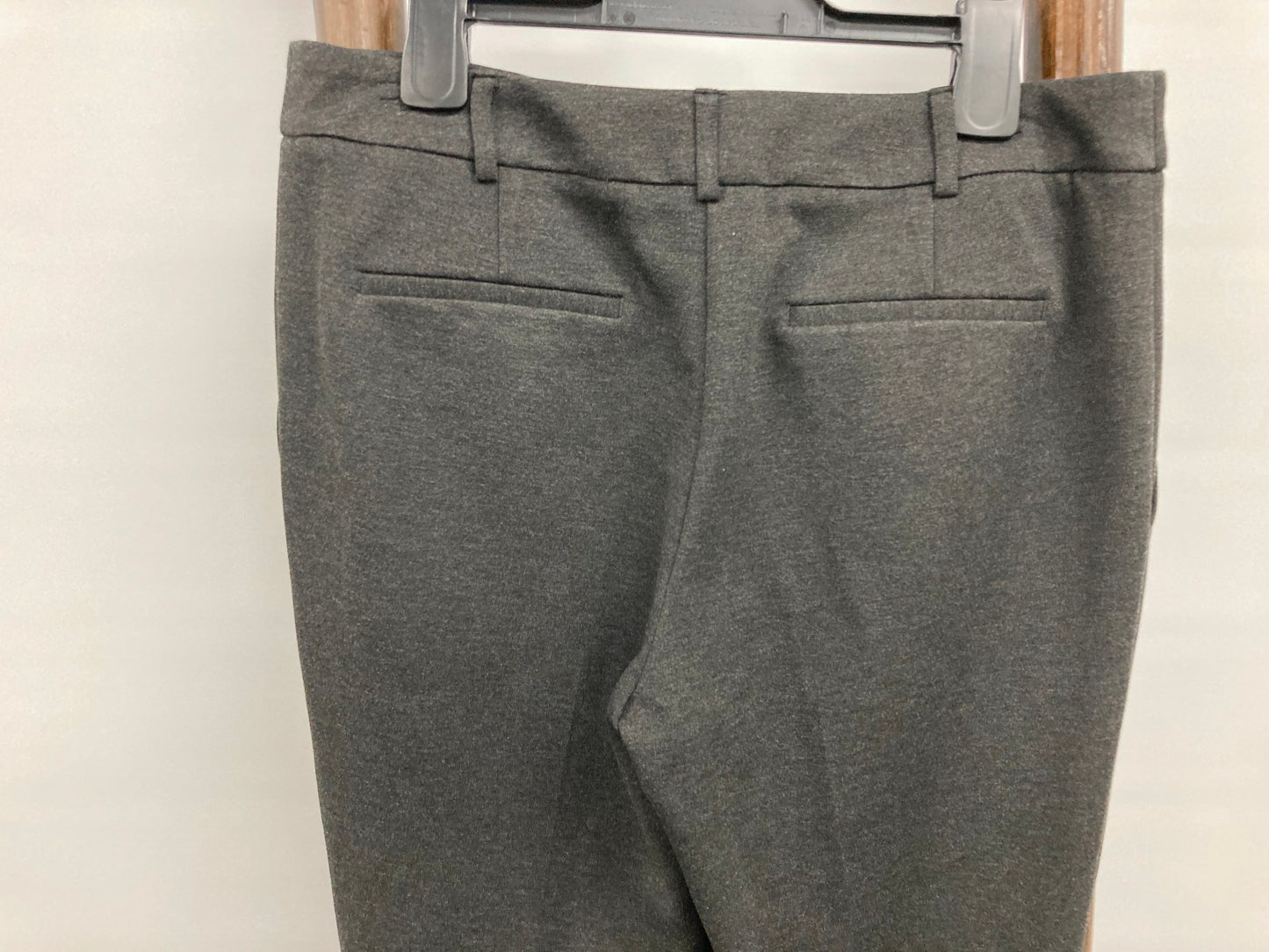 Jacqui E Petite Slim Leg Zip/Button Grey Dress Pants Ladies Sz 10P NEW