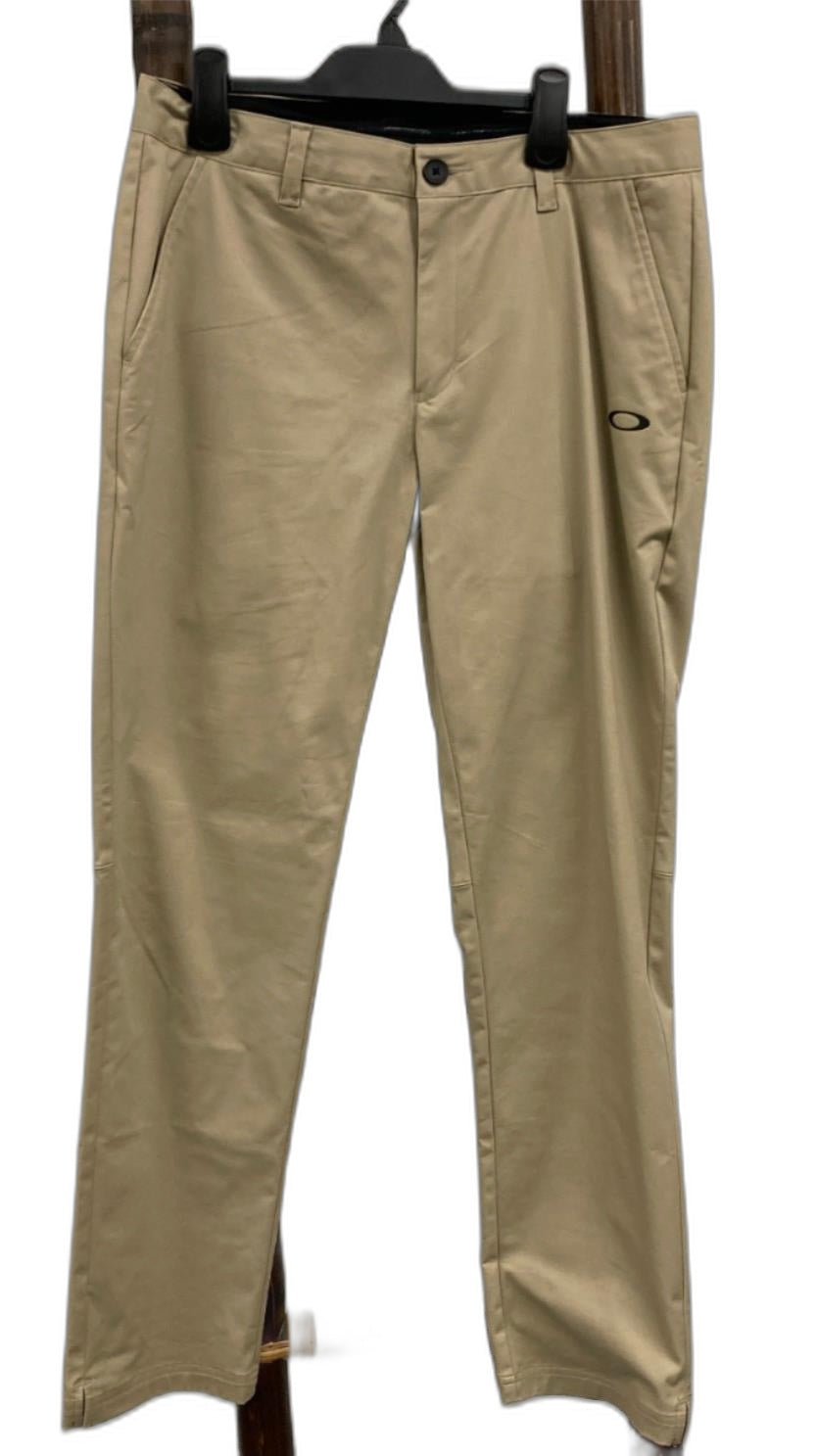 Oakley Cotton/Elastane Sporting Slacks/ Pants Tan Mens Sz 30W