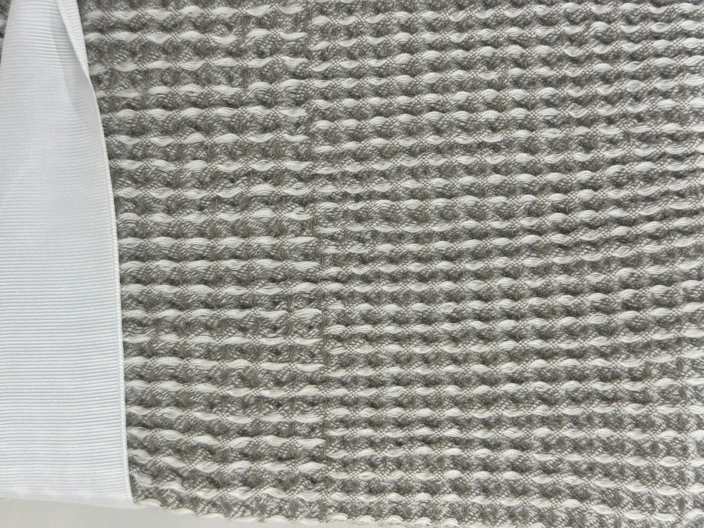 Target Home 100% Cotton Amaya Waffle Throw -Natural/Grey 1.27 X1.52M NEW