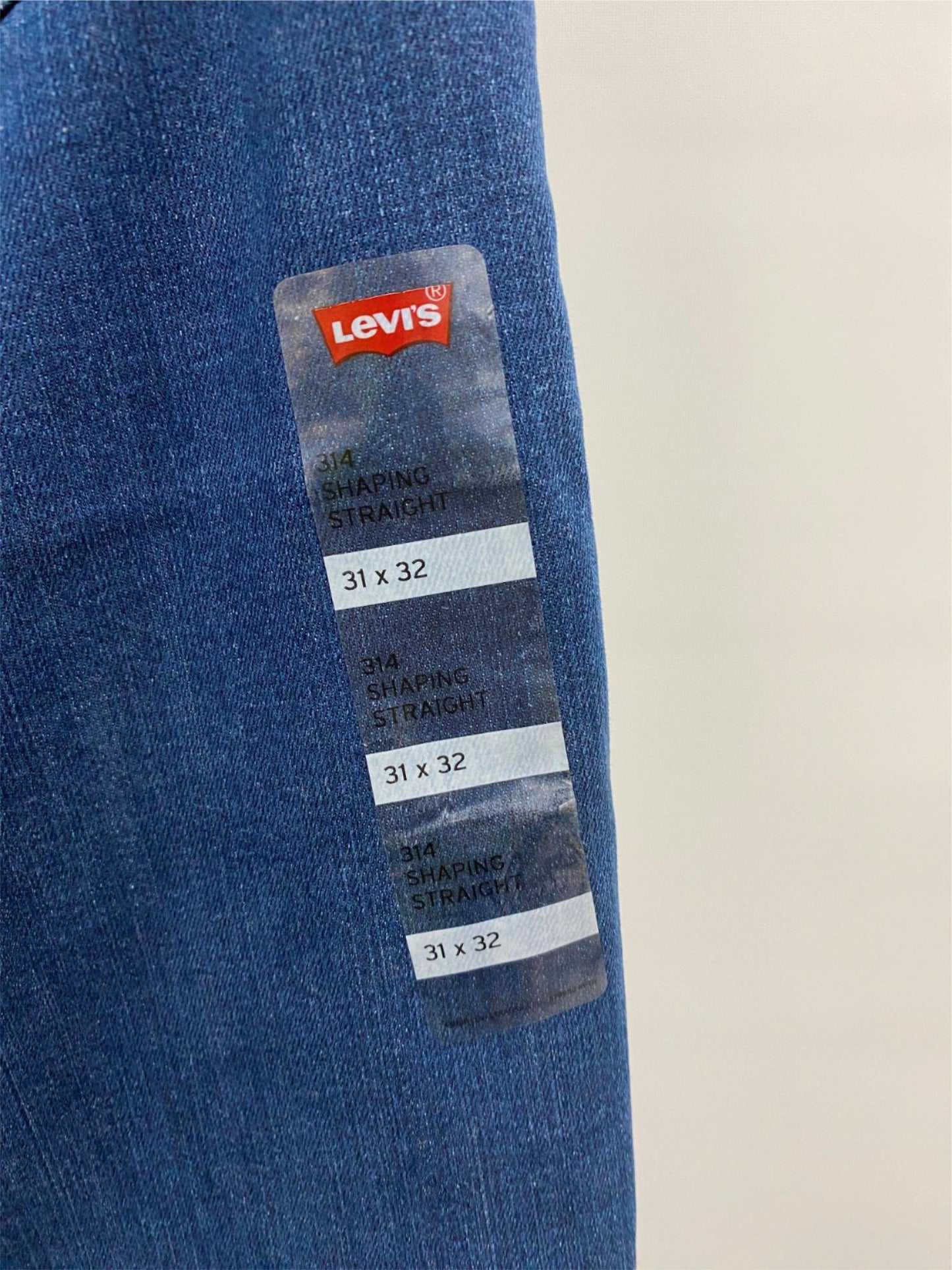 Levi'S 314 Shaping Straight Mid Rise Blue Jeans Ladies Sz 31 32 NEW