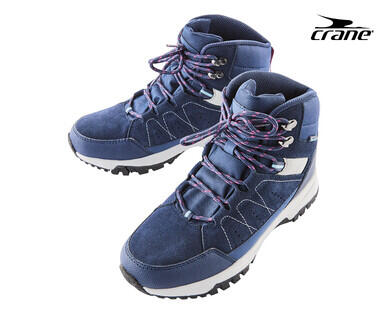 Crane Womens Hiking Mid Cut Lace Up Navy Blue Shoes Size 9 NEW