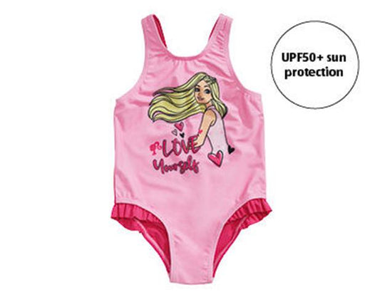 Brand New Disney Princess Licensed Children's One-Piece Swimsuit Pink Size 3