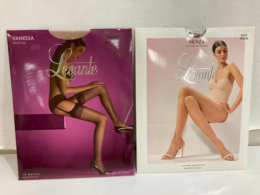 Levante No Toes Pantyhose & Stockings (No Belt Included) Naturel Sz M NEW