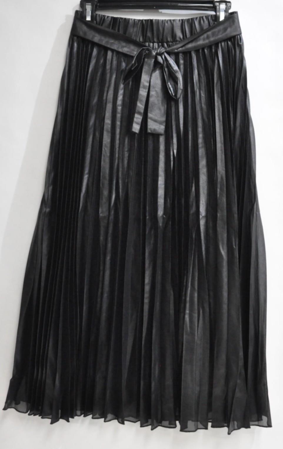 Portmans Black Pleated Skirt W/ Belt Ladies Various Sizes NEW