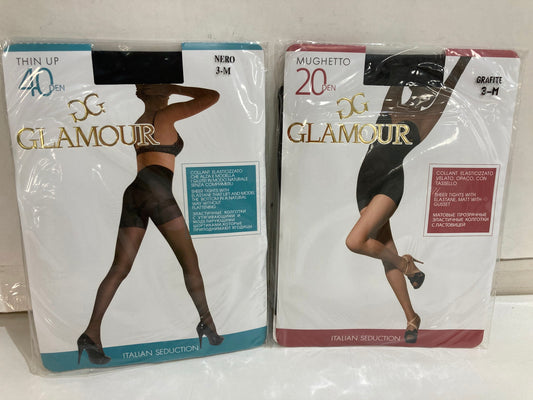 Gg Glamour Thin Up 40Den. Mughetto 20Den Tights Ladies Sz 3 (M) NEW