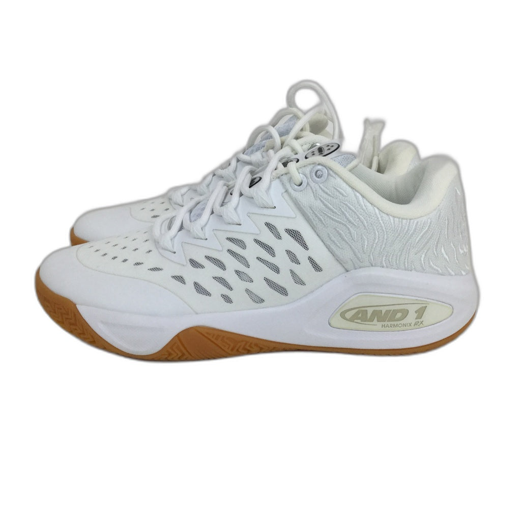 AND1 Attack Low White & Stone Lace-Up Basketball Sneakers Mens Various Sizes NEW