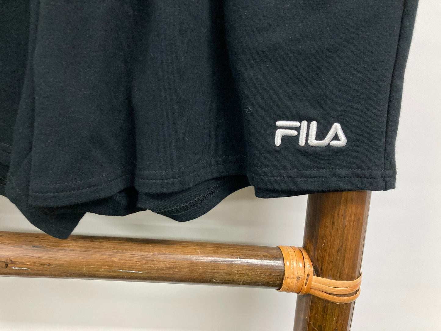 Fila Cotton Blend Elastic Waist Sweat Shorts Black Kids Size 12 NEW