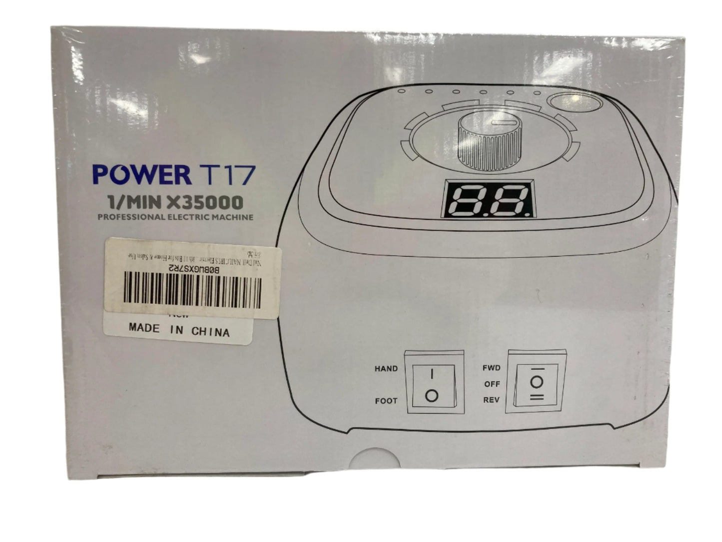 Power T17 Professional Nail Drill With 11 Bits Home/Salon*Sealed* NEW