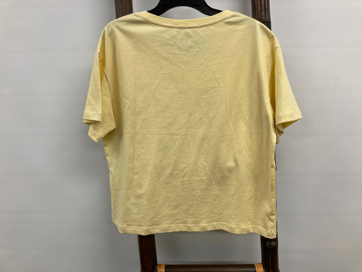 Sportsgirl Daisy Logo Round Neck S/Sleeve Yellow Tee Ladies Sz S *Tv Set