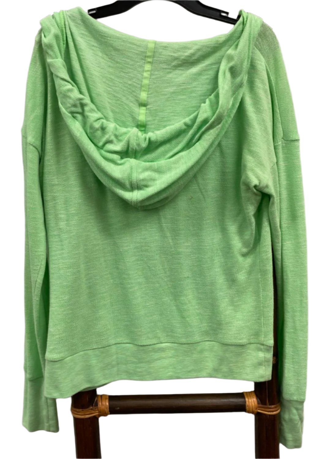 Lorna Jane Relaxed Neck Hoodie Lime Green L/S Top Ladies Sz S *Tvshow