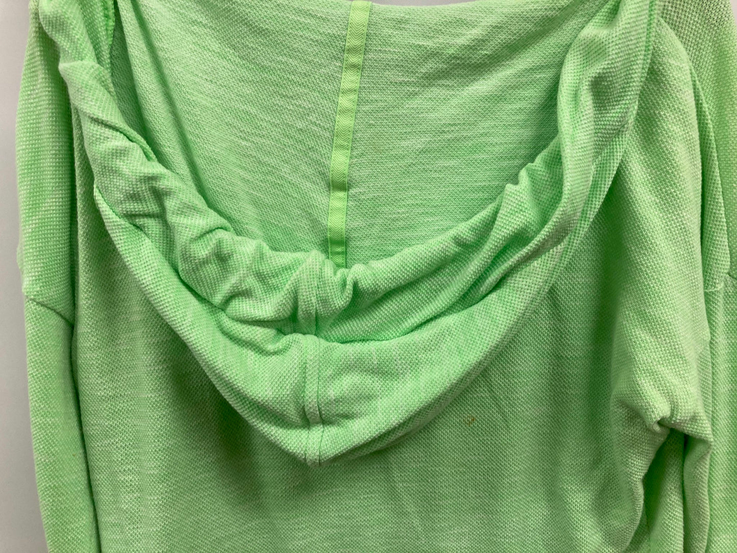 Lorna Jane Relaxed Neck Hoodie Lime Green L/S Top Ladies Sz S *Tvshow