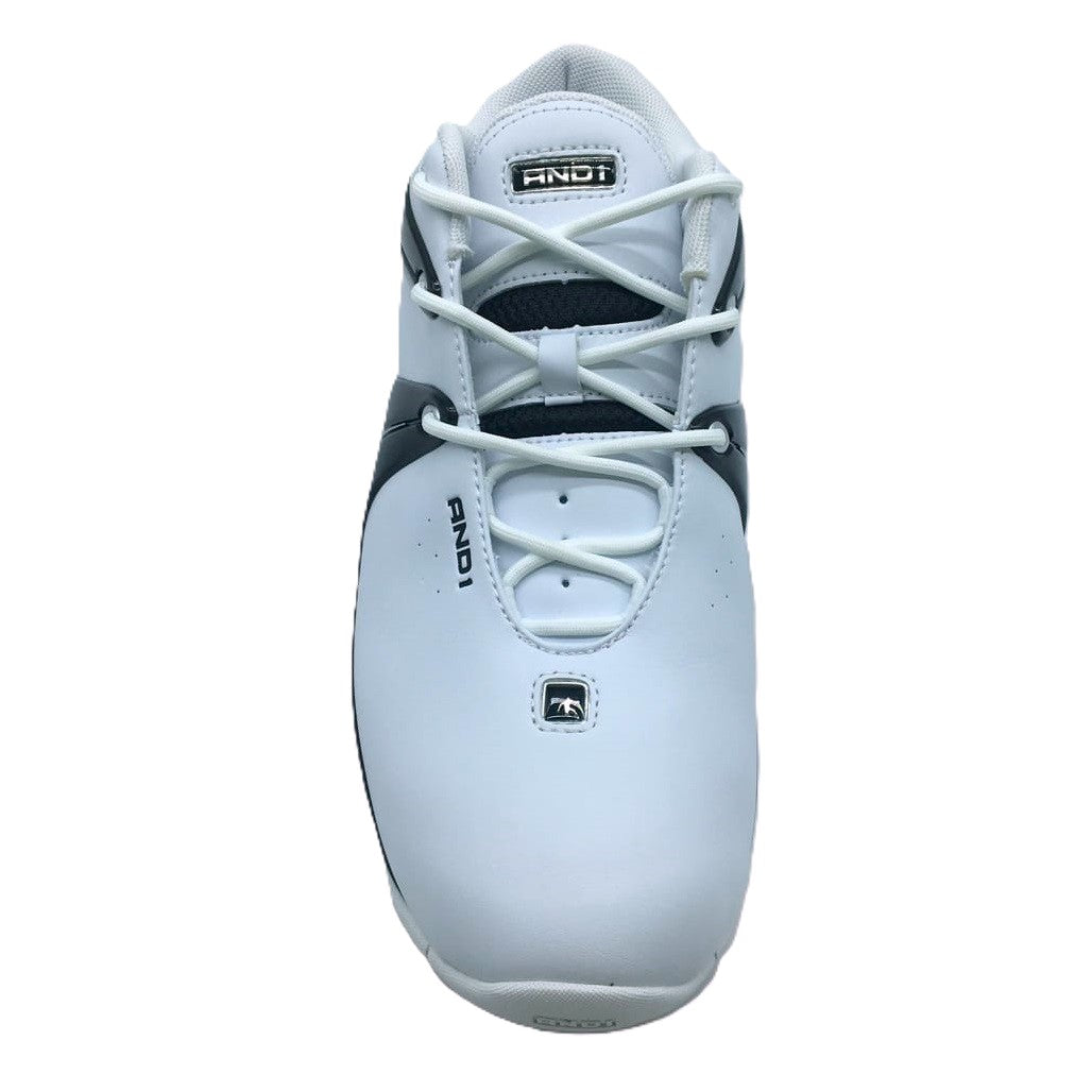 Brand NEW AND1 Rise Basketball White/Black/Silver Sneakers Mens Various Sizes