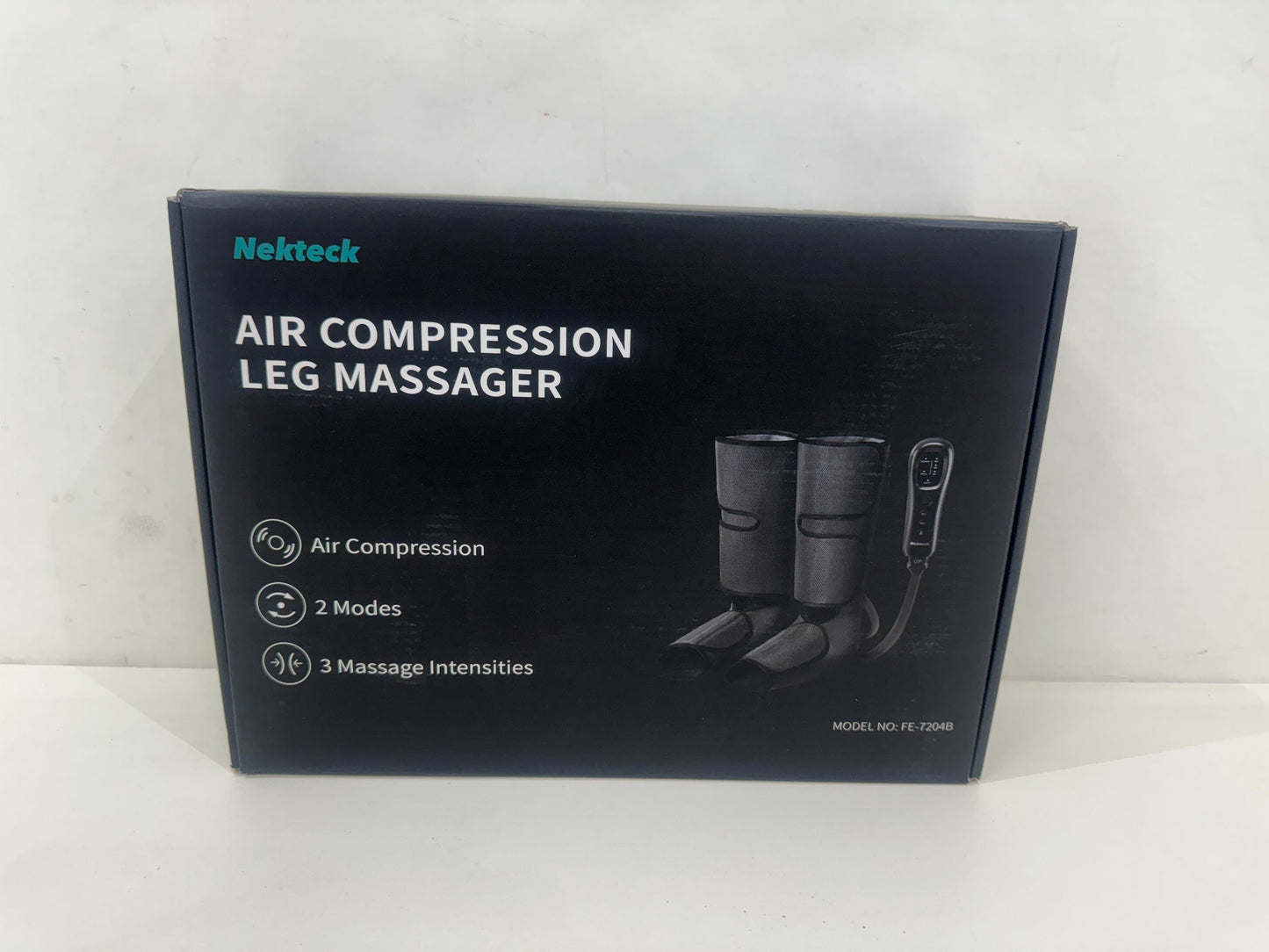 Nekteck Air Compression 2 Mode Adjustable Leg Wrap Massager FE-7204B Grey DEMO