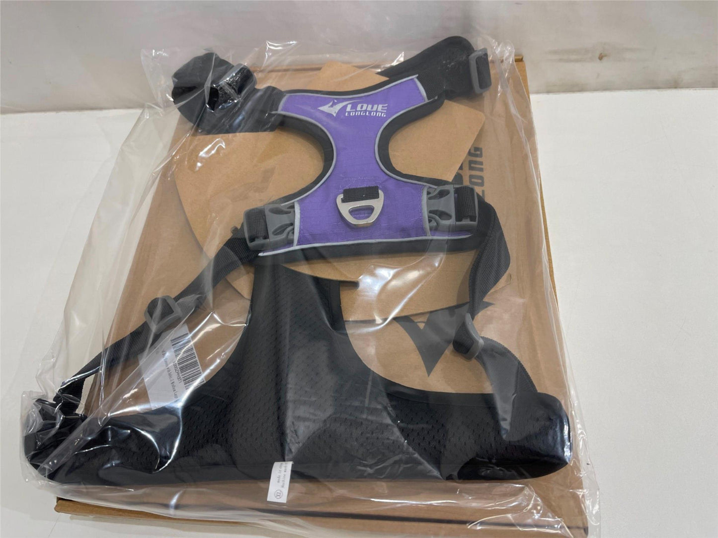 Love Long No Pull No Choke Dog Harness -Choose Purple Or Grey Size Xl NEW