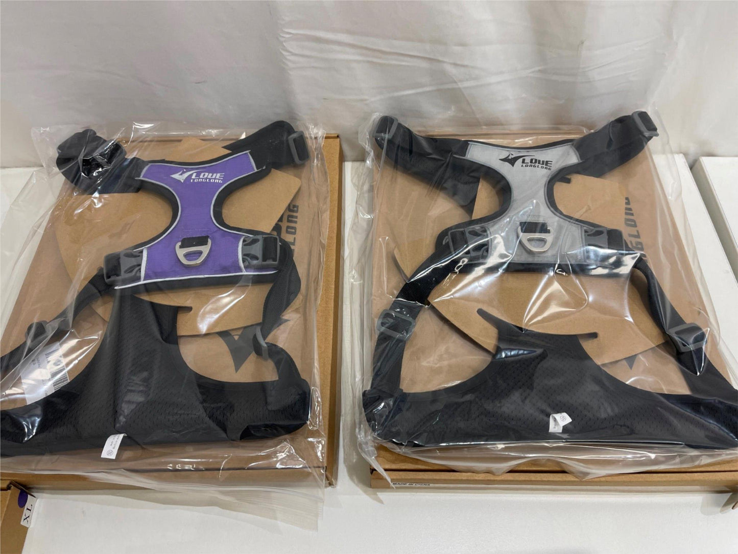 Love Long No Pull No Choke Dog Harness -Choose Purple Or Grey Size Xl NEW