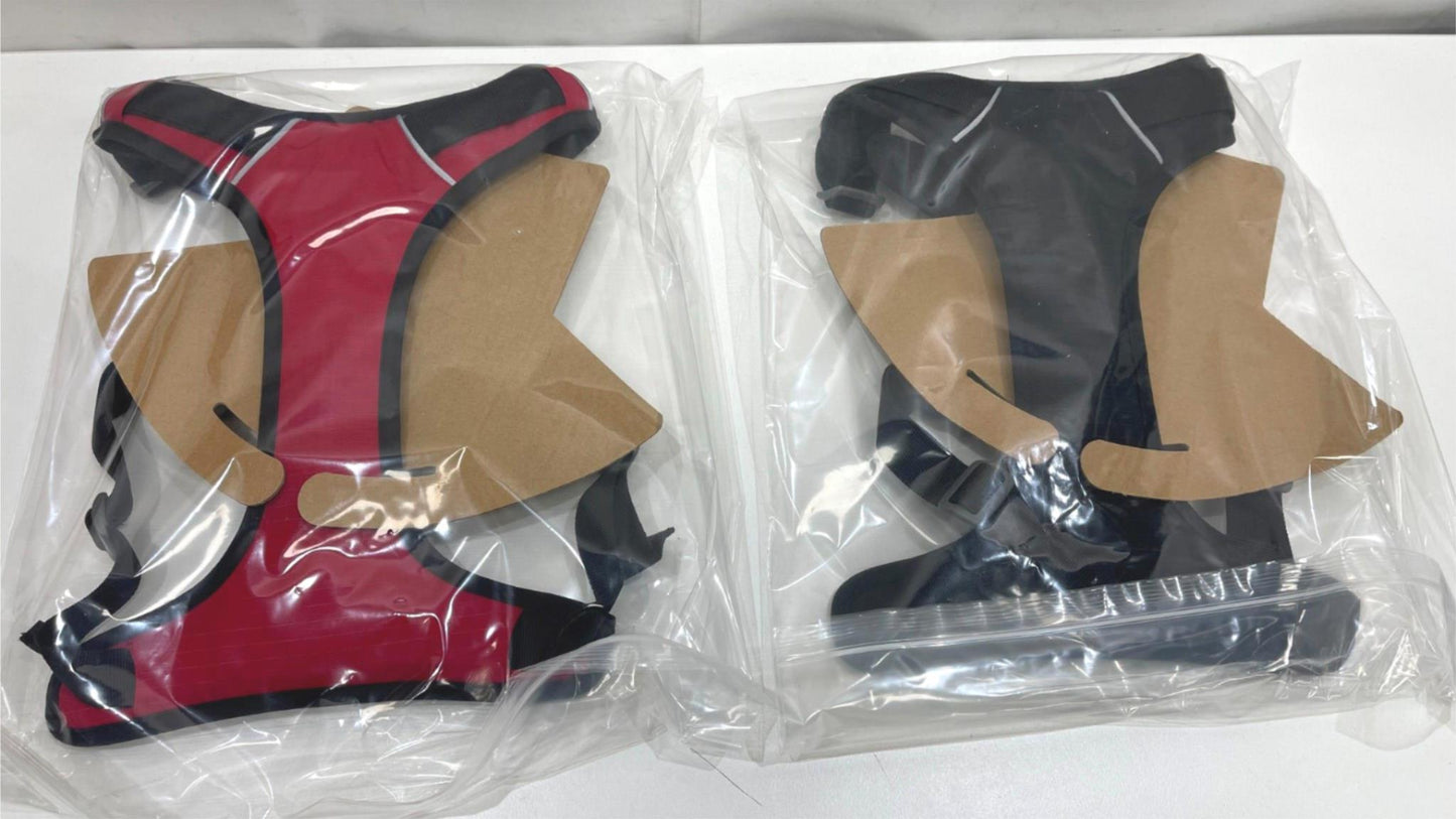 Love Long No Pull No Choke Dog Harness -Choose Red Or Black Size L NEW