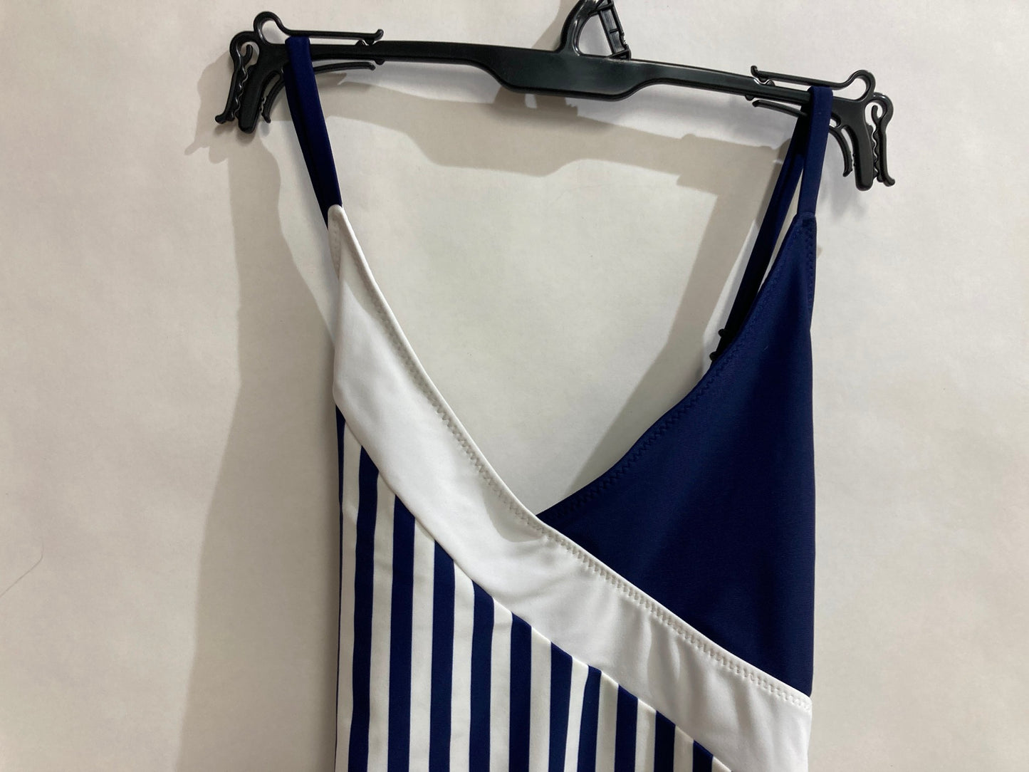 Midnight Luna One Piece Blue/White Stripe Swim Bathers Ladies Sz S NEW