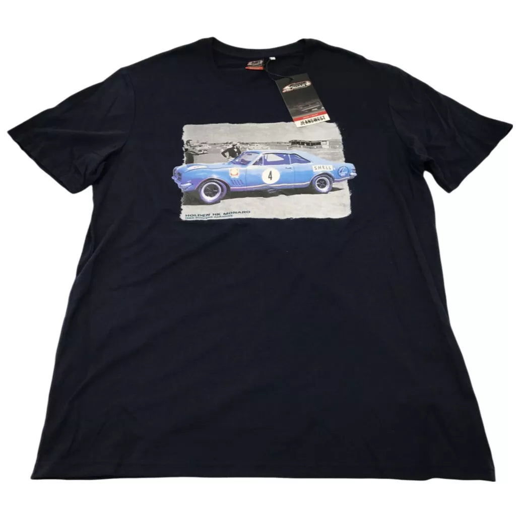 JEANSWEST Holden HK Monaro 1969 Graphic Navy Blue T-Shirt Mens Size Large NEW