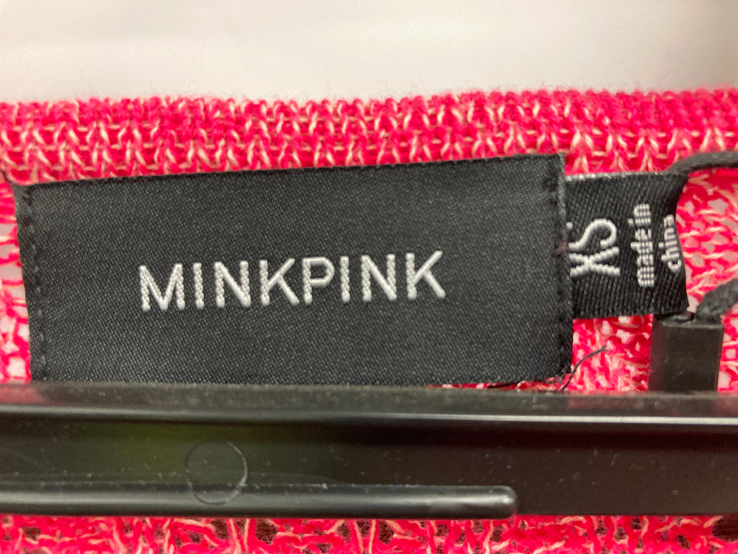 Mink Pink A Million Miles Cotton Jumper Pink Multi Ladies Sz Xs NEW