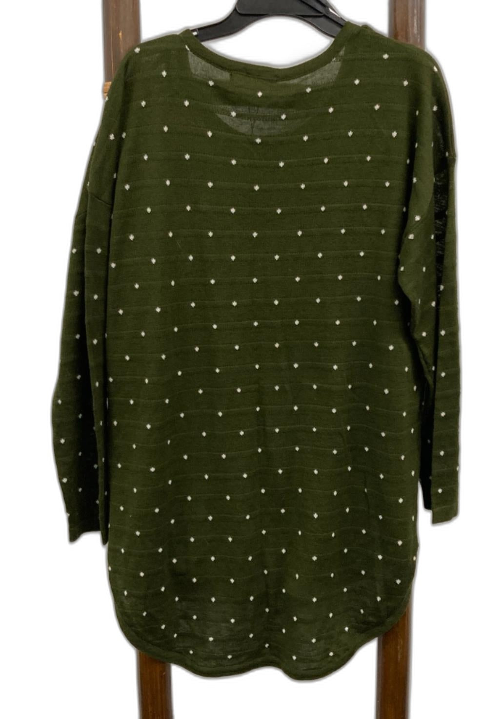 Caroline Morgan Round Neck Khaki Jumper W/Dots Ladies Sz 10 NEW