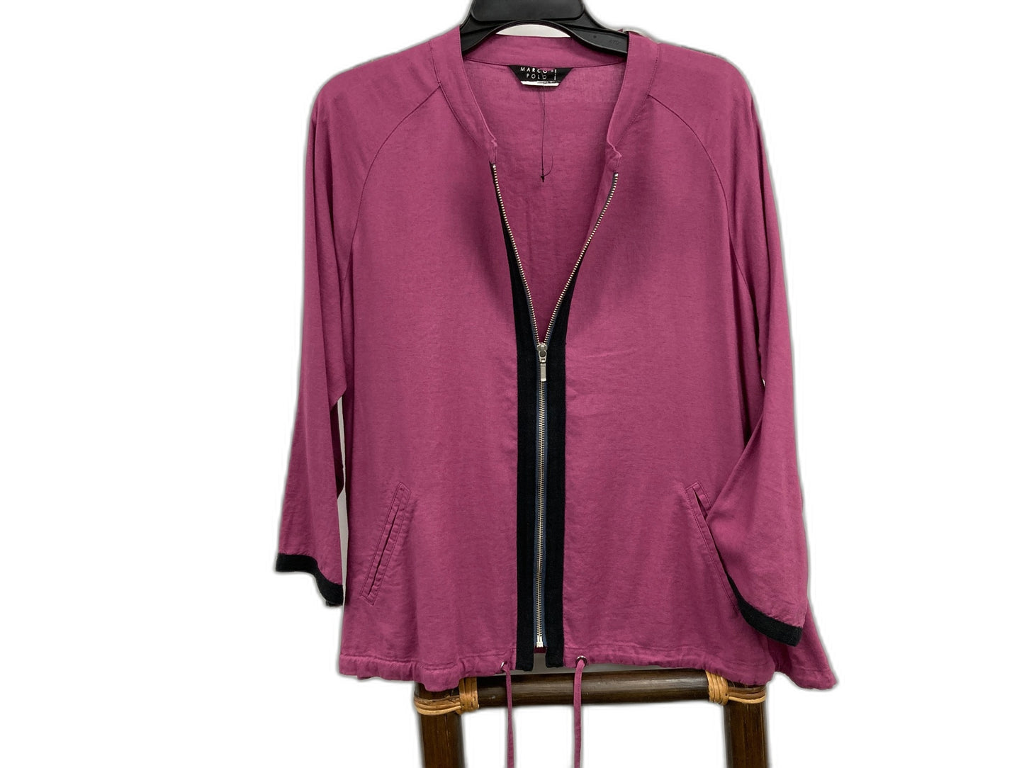 Marco Polo L/S Full Zip Anorak Style Jacket Magenta Ladies Sz 10 NEW