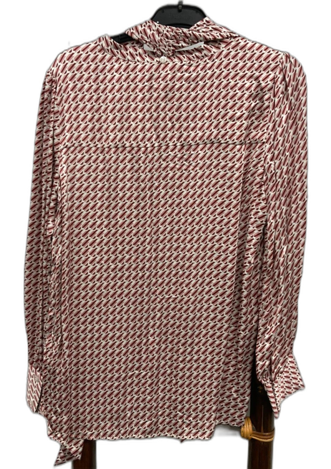 Trent Nathan Mountain Escape L/S Removable Tie Shirt Ladies Sz 10 NEW