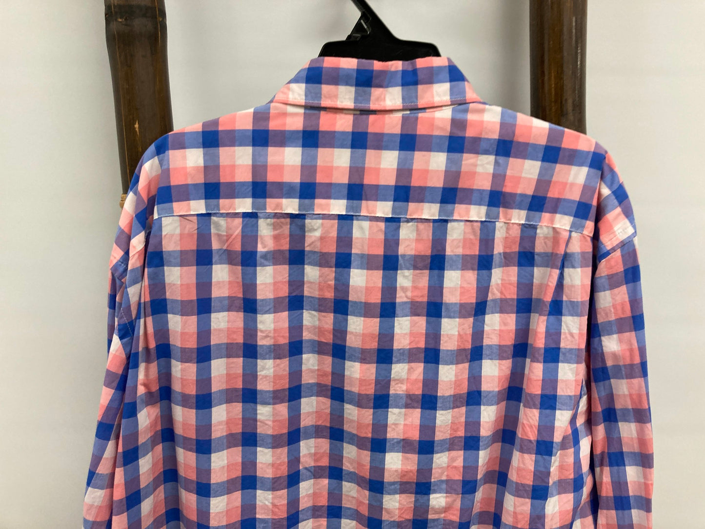 Country Road 100% Cotton Regular Fit L/S Pink Checks Shirt Mens Sz Xl