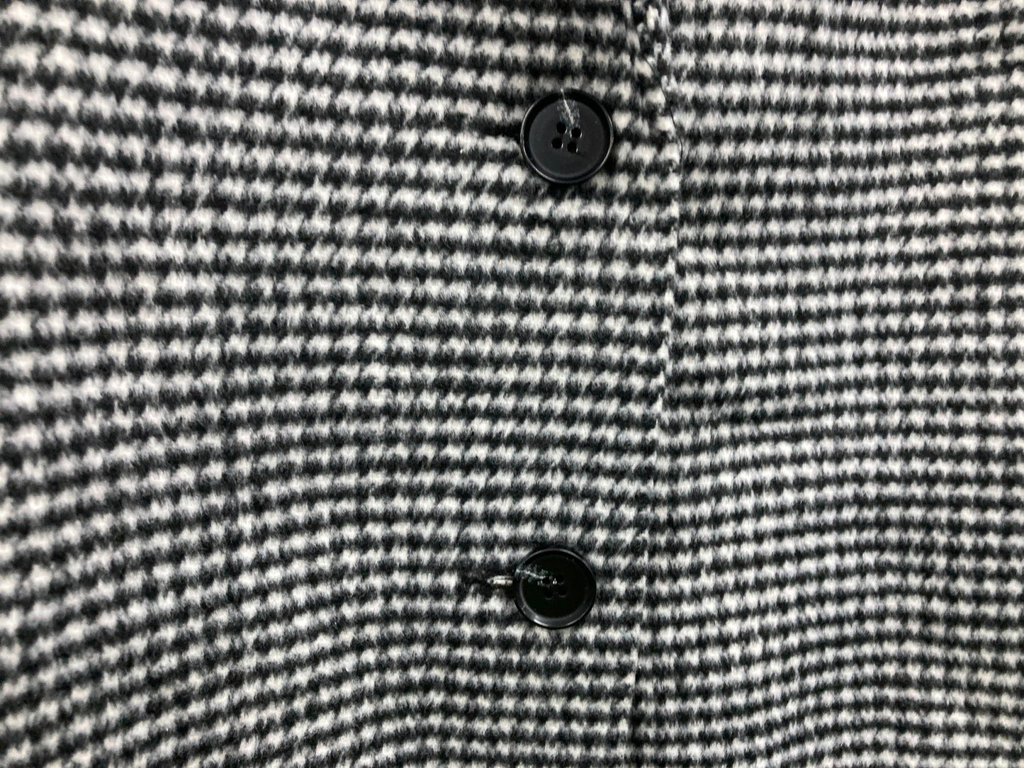 Just Jeans Houndstooth Button Up Coat Black/W Ladies Sz10 NEW